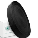 Лента ременная облегченная, стропа, черная 30 мм