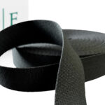 Лента ременная плотная, стропа, черная 40 мм