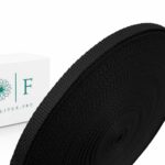 Лента ременная стандарт, стропа, черная 10 мм