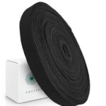 Лента ременная полиэфирная 450Den, стропа, черная 22 мм