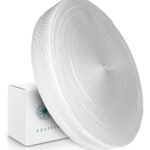 Резинка вязаная эластичная швейная, белая 40 мм