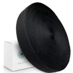 Резинка вязаная эластичная швейная, черная 30 мм