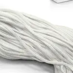 Шнур полипропиленовый, вязаный, белый 4 мм