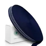 Тесьма окантовочная, синяя с узором 23 мм