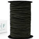 Шнур плетельный, эластичный, шляпный, хаки 3 мм