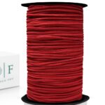 Шнур плетельный, эластичный, шляпный, красный 3 мм