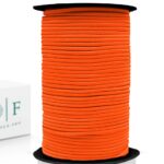 Шнур плетельный, эластичный, шляпный, оранжевый 3 мм