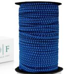 Шнур плетельный, эластичный, шляпный, сине-белый 3 мм